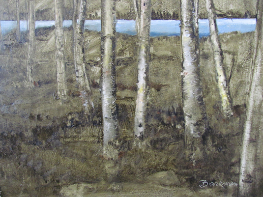 Pat Barkman painting, "Elk Lake"